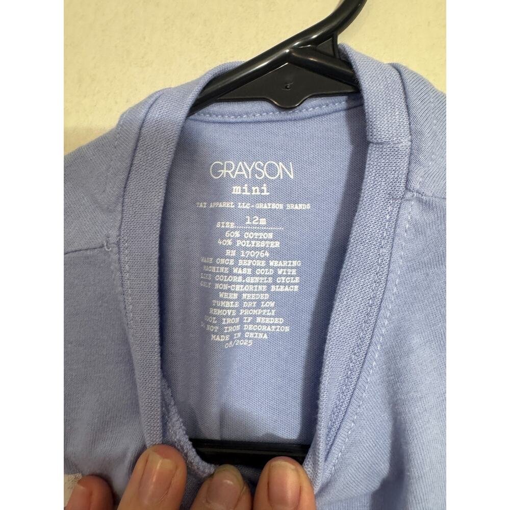 Grayson Mini Toddler Girls' Surf Rider Oversized T-Shirt Size 12M Blue NWT - Picture 3 of 6